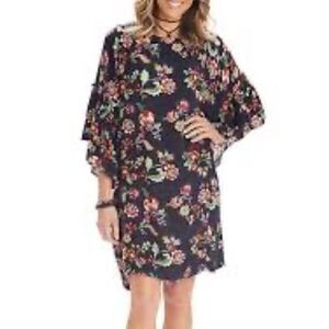 Democracy Flounce Sleeve Shift Dress Size XS